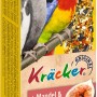Vitakraft Kräcker für Papageien mit Mandel und Feige, 2 Stück. Körnermischung auf Holz gebacken.