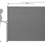 Gartenfreude Seitenmarkise ausziehbar 180 cm x 300 cm Anthrazit kaufen