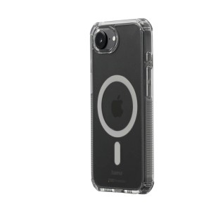 Transparente Hama Handyhülle Extreme Protect für iPhone 16e/17e mit MagSafe-Ring, D3O-Schutz und Kratzschutz.