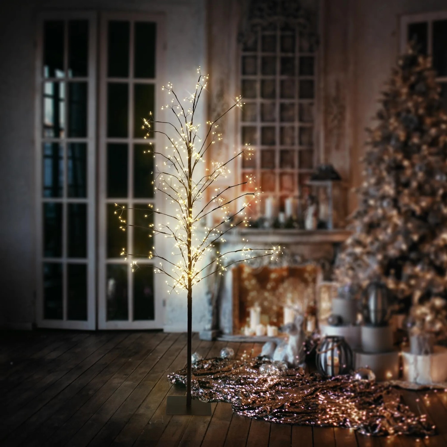 ECD Germany LED Weihnachtsbaum 150 cm 360 LEDs Warmweiß mit Timer kaufen bei OBI