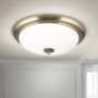Orion Deckenleuchte Empira, Ø 47cm, Messing matt, klassische Lampe für Wohnräume.
