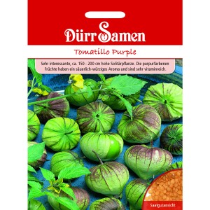 Dürr Samen Tomatillo Purple: Saatgut für violette Tomatillos, Gemüsesamen.