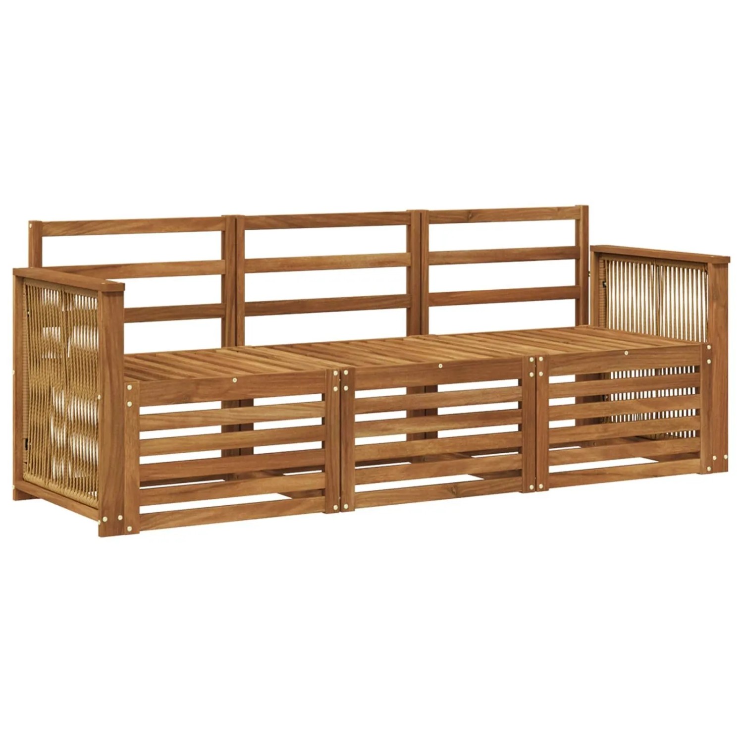 vidaXL Sofagarnituren 3 Stk Massivholz Akazie 3383965