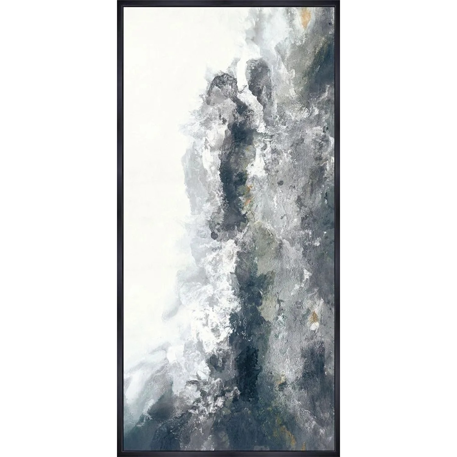 Art Universe Leinwandbild Wolkenspiel in Silbergrau 70 x 140 cm