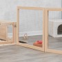 Trixie Kleintierstall Indoor mit Freilaufgehege für Meerschweinchen, Holz und Acrylglas.