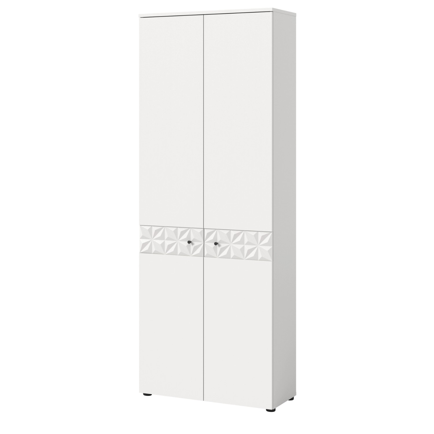 Inn.Furn Garderobenschrank  in Weiß Hochglanz Schuhschrank 70 x 192 cm Reli günstig online kaufen
