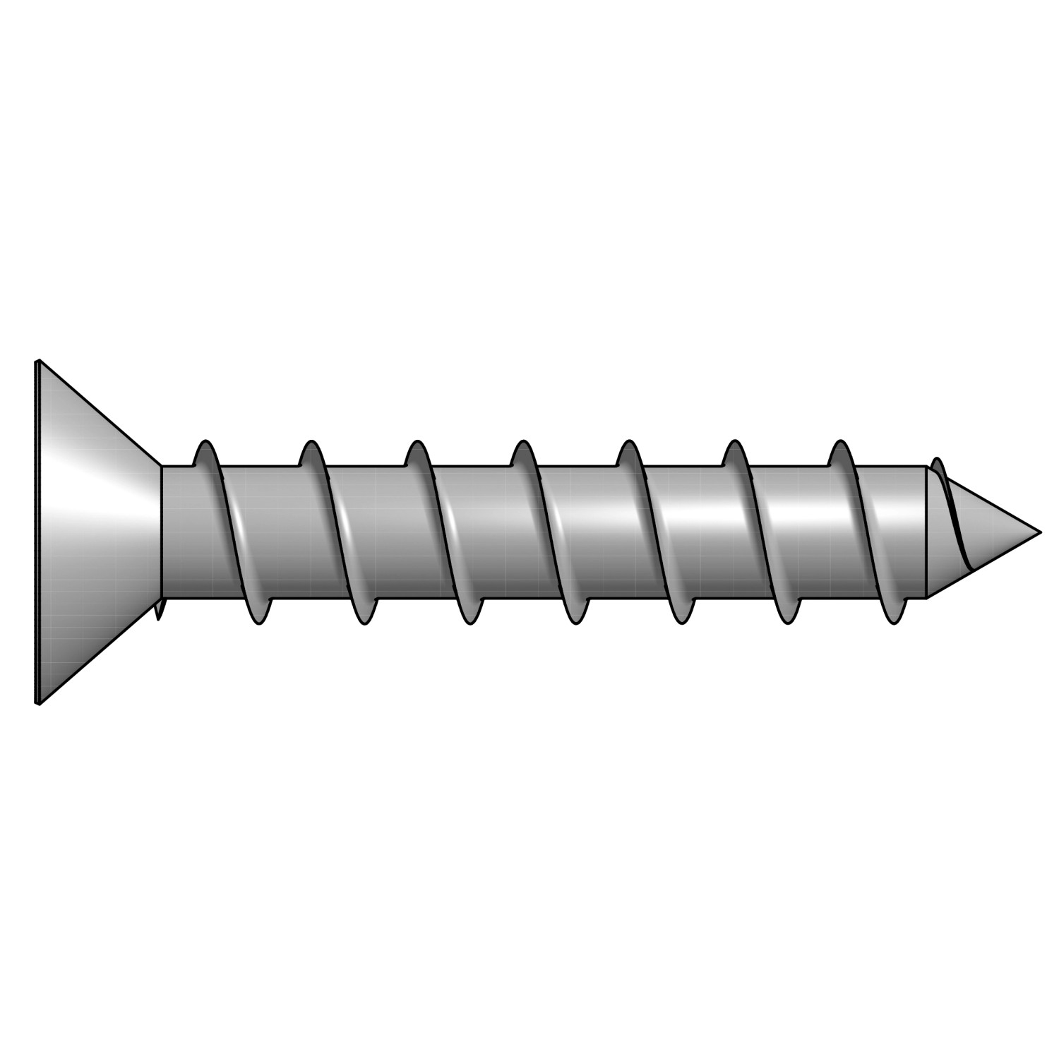 Bohrschraube 5,5 mm x 19 mm A2 Senkkopf