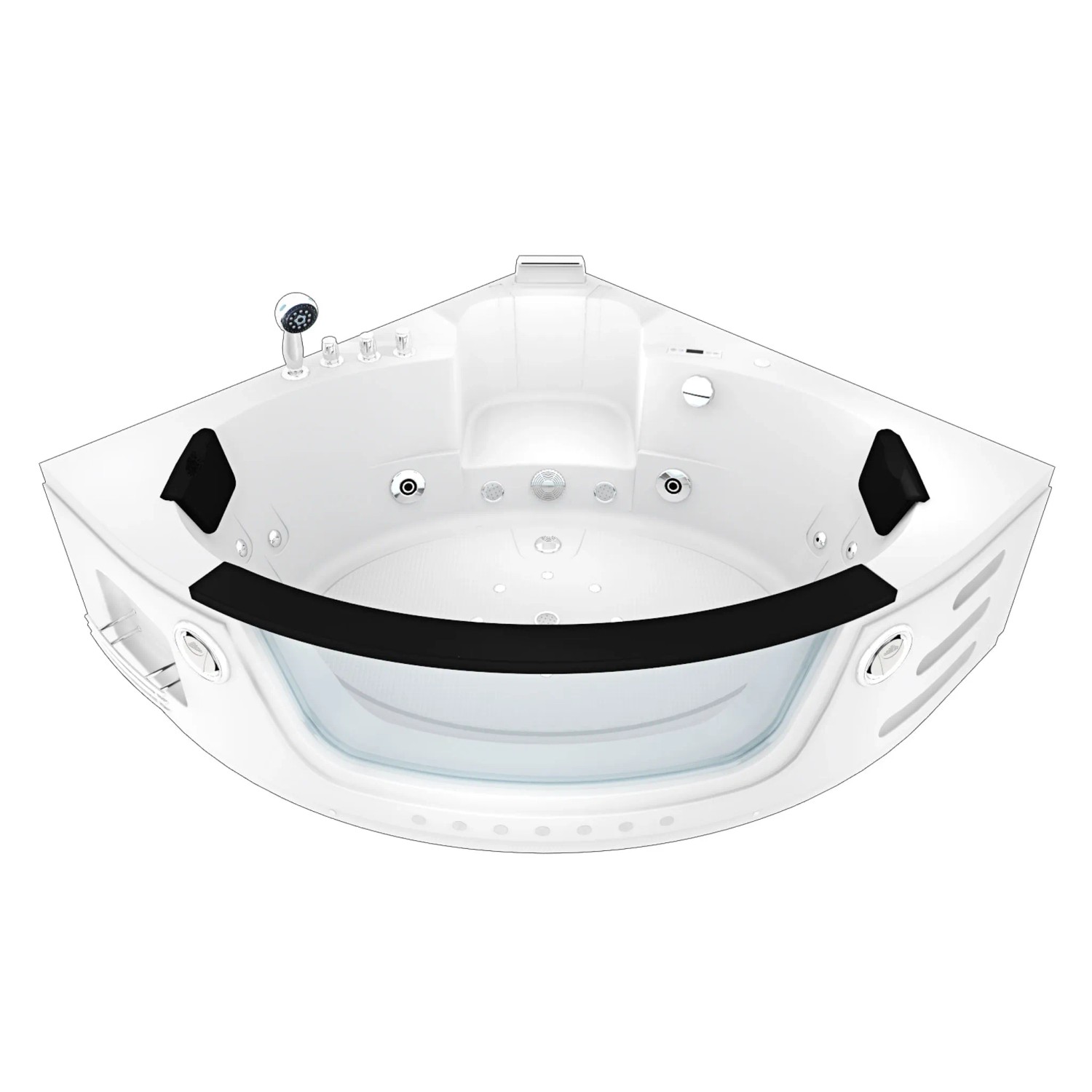 AcquaVapore Whirlpool Pool Badewanne  Wanne W05H-TH 140x140cm