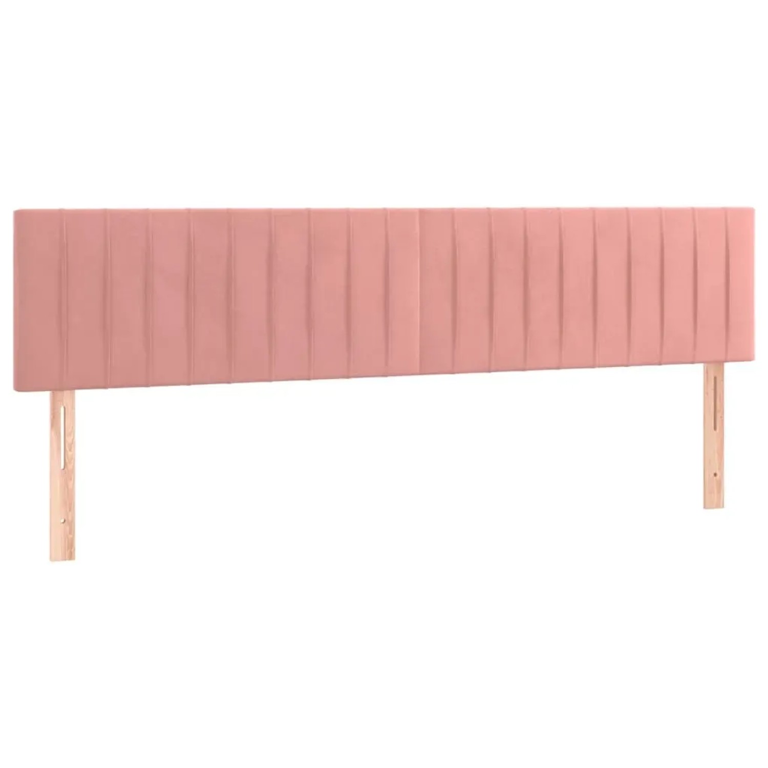 vidaXL LED Kopfteil Rosa 160x5x78/88 cm Samt 3121909