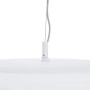 Weiße LED Smart Home Pendelleuchte Bolti mit Leselampe, dimmbar, 50 cm Durchmesser.