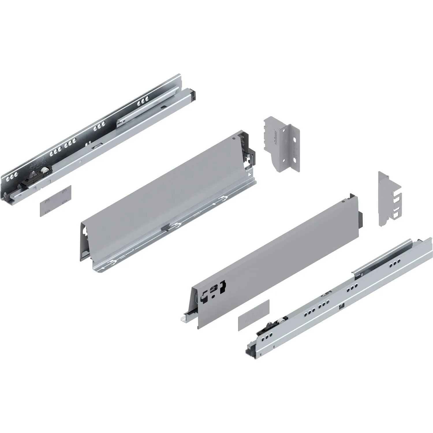 Blum Tandembox antaro M Vollauszug Blumotion 400 mm 30 kg Grau