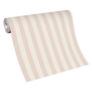 Erismann Vliestapete Versailles Entree Rose mit Streifenmuster, Rolle