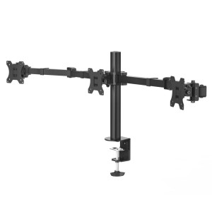 Hama Monitorhalterung für 3 Monitore (13-27 Zoll), höhenverstellbar und schwenkbar.