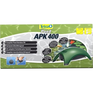 Tetra Pond APK 400 Gartenteich-Belüftungsset mit Pumpe, Schlauch, Ausströmer und Zubehör.
