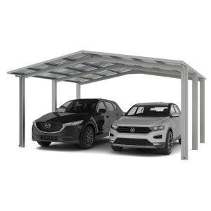 Ximax Carport Linea-110 M-Ausführung Edelstahl-Look