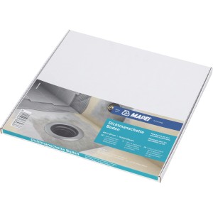 Mapei Dichtmanschetten Boden im Karton, Fliesenzubehör für dichte Bodenabläufe.