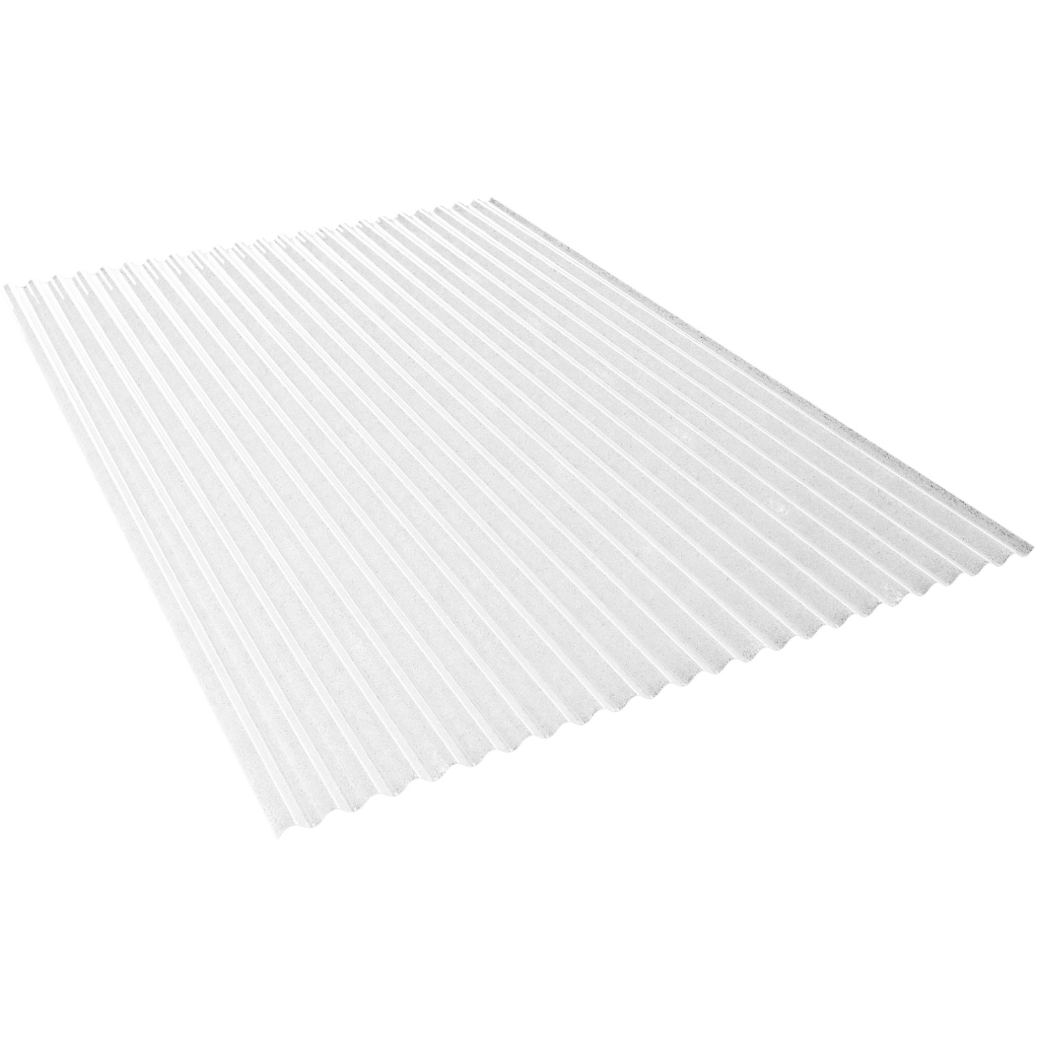 Salux Wellplatte Sinus 32/09 PVC Frost Klar 120 cm x 75 cm Stärke: 0,8 mm