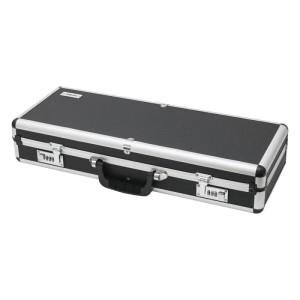 HMF 14433-02 Alu Transportkoffer Zahlenschloss 62 x 26 x 12 cm Schwarz