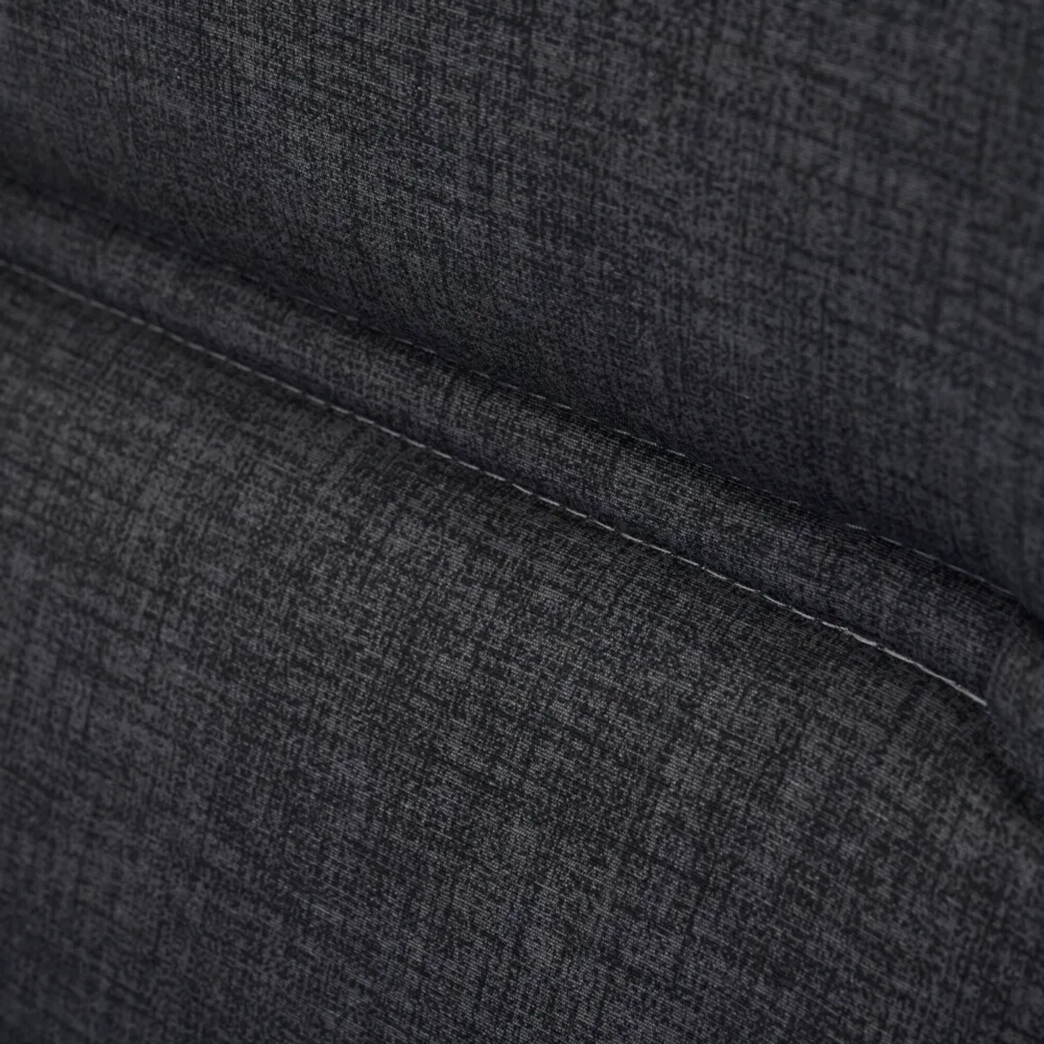 Detailaufnahme: Anthrazitfarbene Siena Garden Sesselauflage Comfort mit Steppnaht.