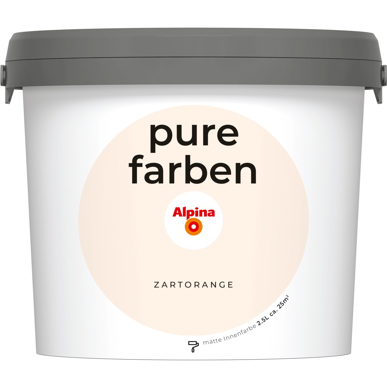 Thumbnail - Alpina Wandfarbe Pure Farben Zartorange 2,5 l