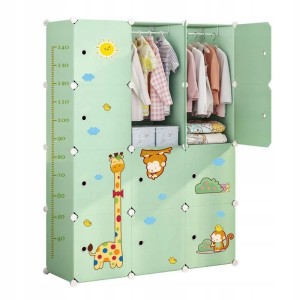 Rebiko Modularer Schrank Großes Regal Für Spielzeug Geräumiger Farbenfroher Kleiderschrank Für Kinder