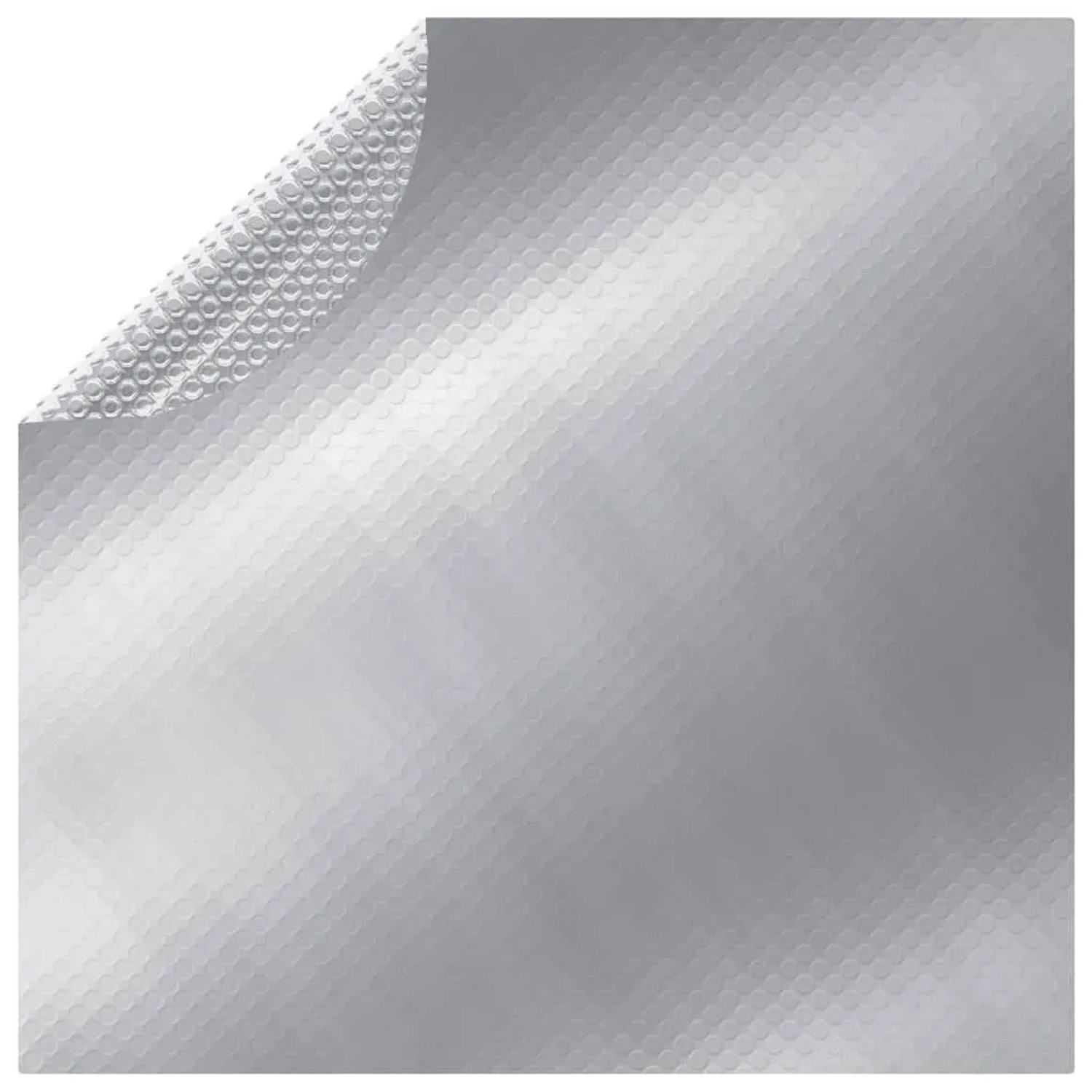 vidaXL Poolabdeckung Silbern 488 cm PE 93089