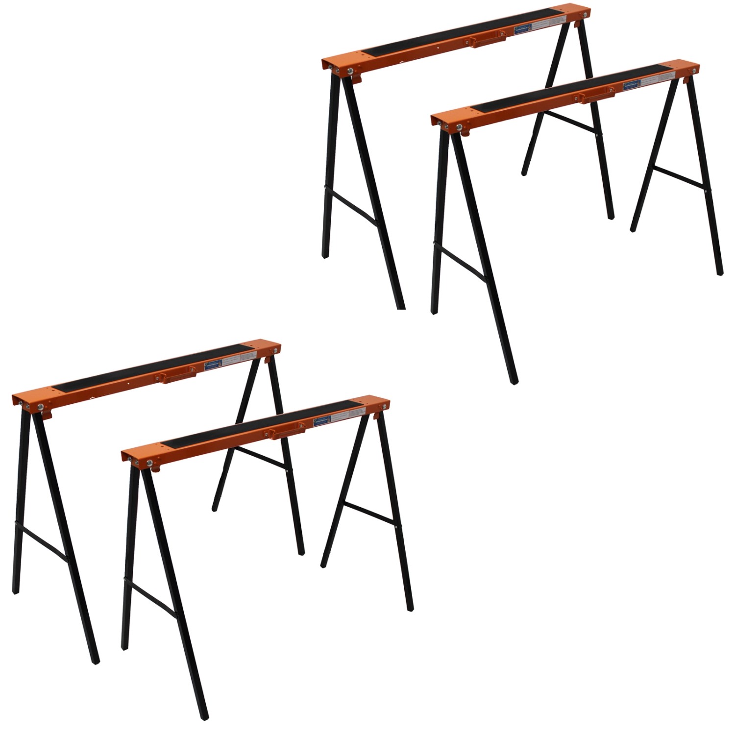 TRUTZHOLM 4x Klappbock 250 kg Traglast Je Paar Gerüstbock