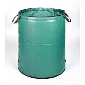 Grüner TTL GARDEN Gartensack 300L mit Reißverschluss und Tragegriffen.