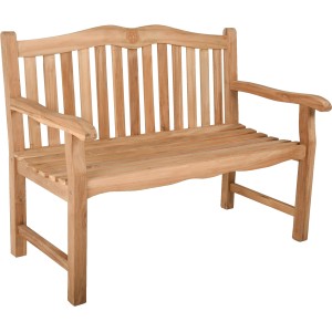 Helle Garden Pleasure Gartenbank Romang, 2-Sitzer aus Teakholz für Garten und Terrasse.