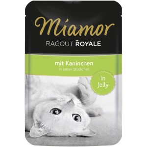 Miamor Katzen-Nassfutter Ragout Royale mit Kaninchen in Jelly, 100g Packung.