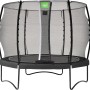 Schwarzes EXIT Allure Classic Gartentrampolin mit Sicherheitsnetz, Ø 305 cm.