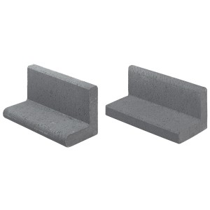 Anthrazitfarbener Kann Mähwinkel, 33x16,5x15cm, für Beet- und Rasenkanten.