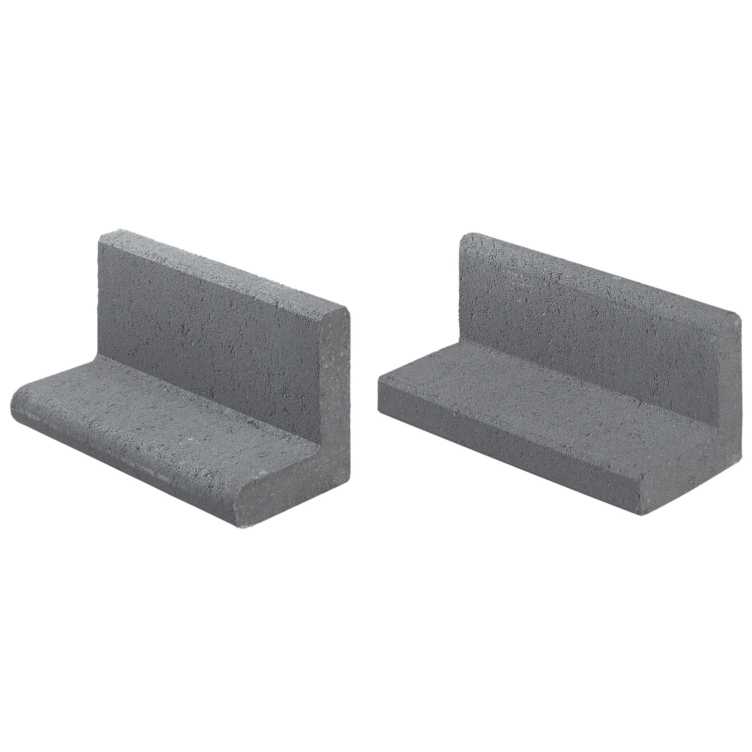 Anthrazitfarbener Kann Mähwinkel, 33x16,5x15cm, für Beet- und Rasenkanten.