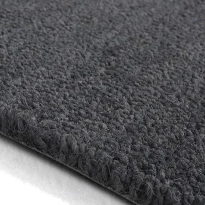Graue KARAT Kokosmatte 40x60 cm, Eingangsmatte und Fußabtreter aus Kokosfaser.