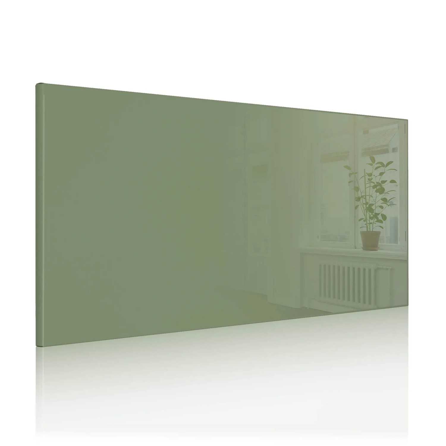 Banjado Design Magnettafel 78x37cm Magnetwand Aus Metall Grün Memoboard Pinnwand Mit 4 Magneten