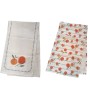 Boltze Tischläufer Fruits, 2 Designs: Beige mit Orangen und Streifen, 40x140cm.