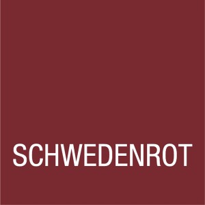 Farbfeld der Bondex Dauerschutz-Farbe in Schwedenrot, seidenglänzend.