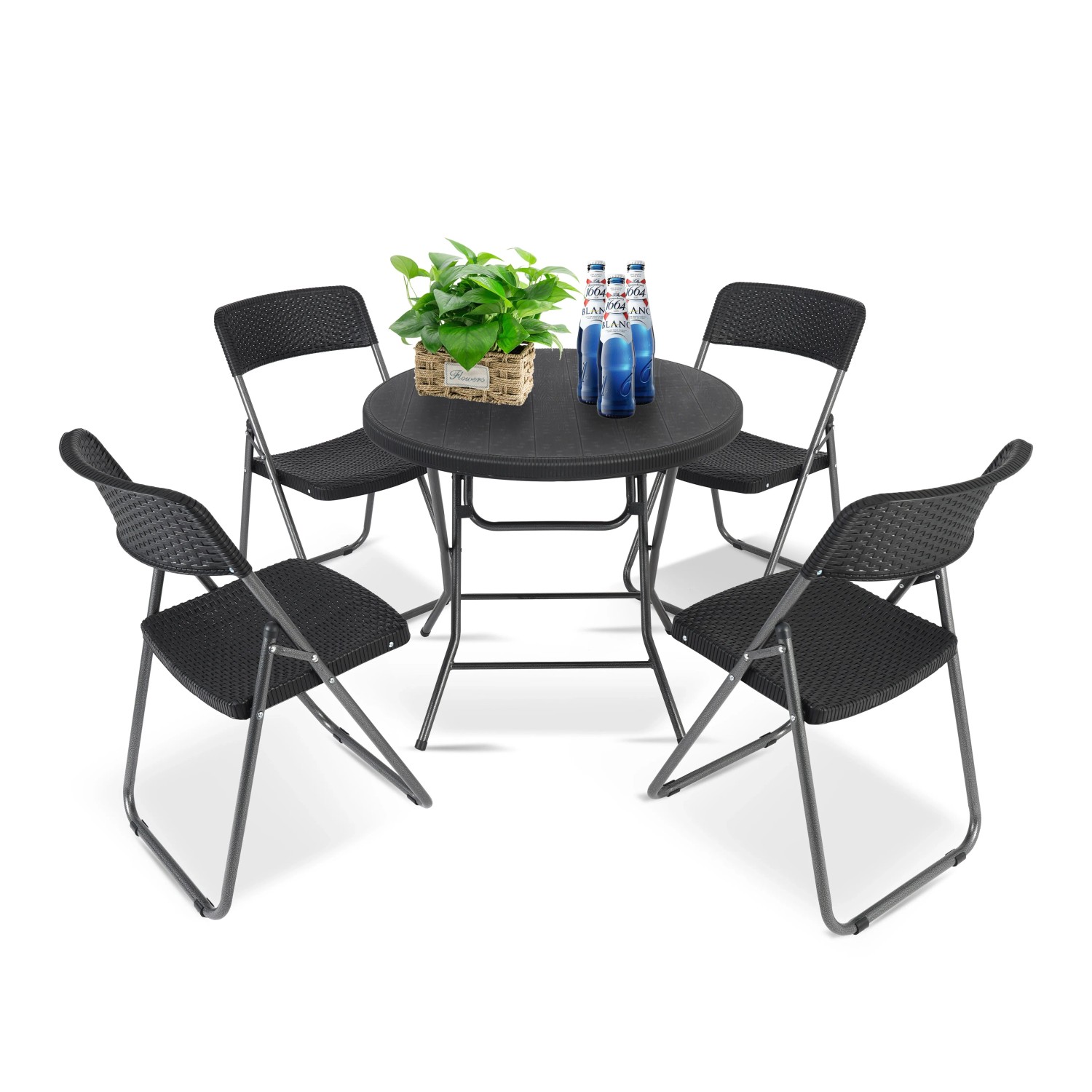 Sekey Balkonset 5 Teilig Klappbar Balkonset Kleiner Balkon Bistro Gartenmöbel Set