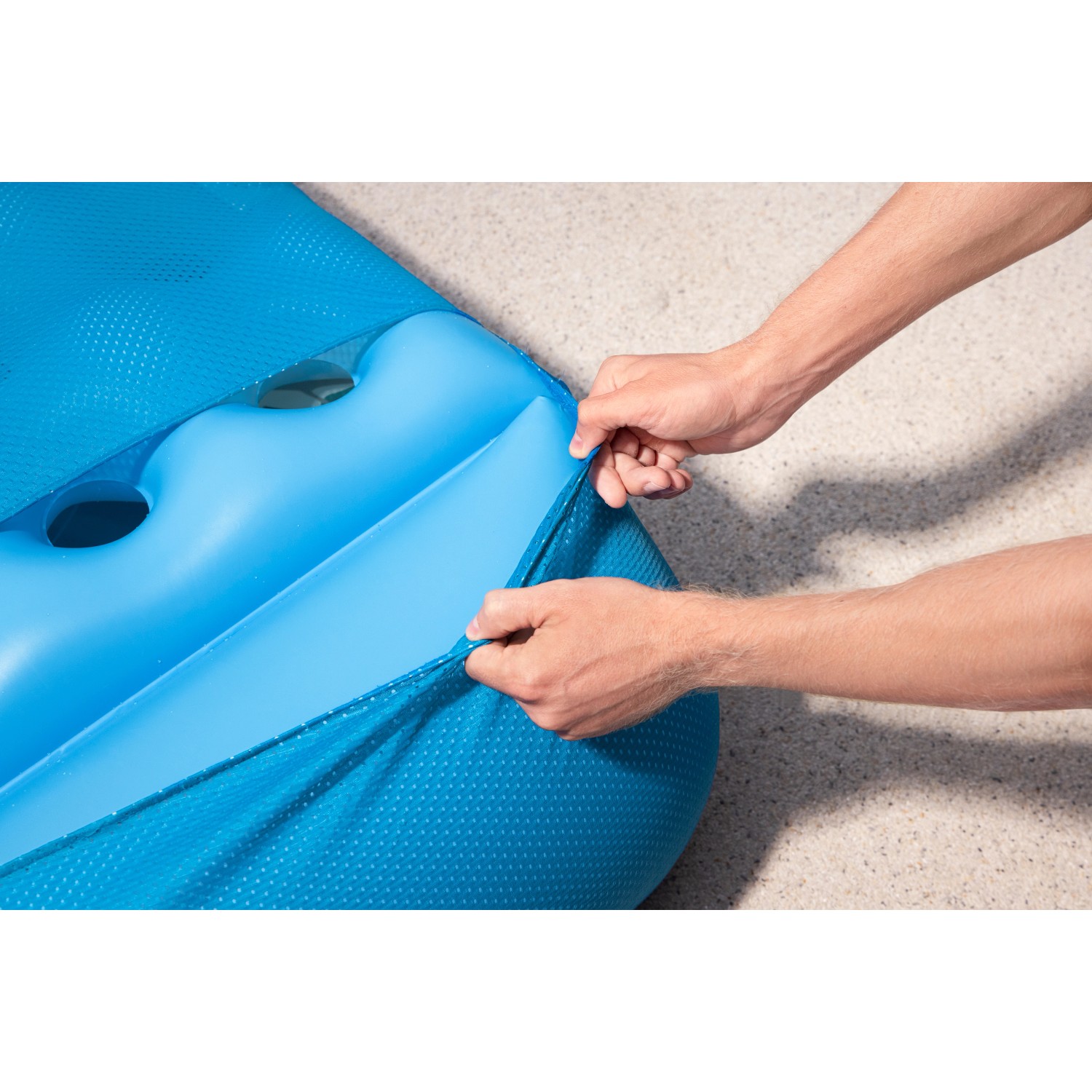 Bestway Luftmatratze Blissfull Drifter mit Textilbezug 183 cm x 73 cm