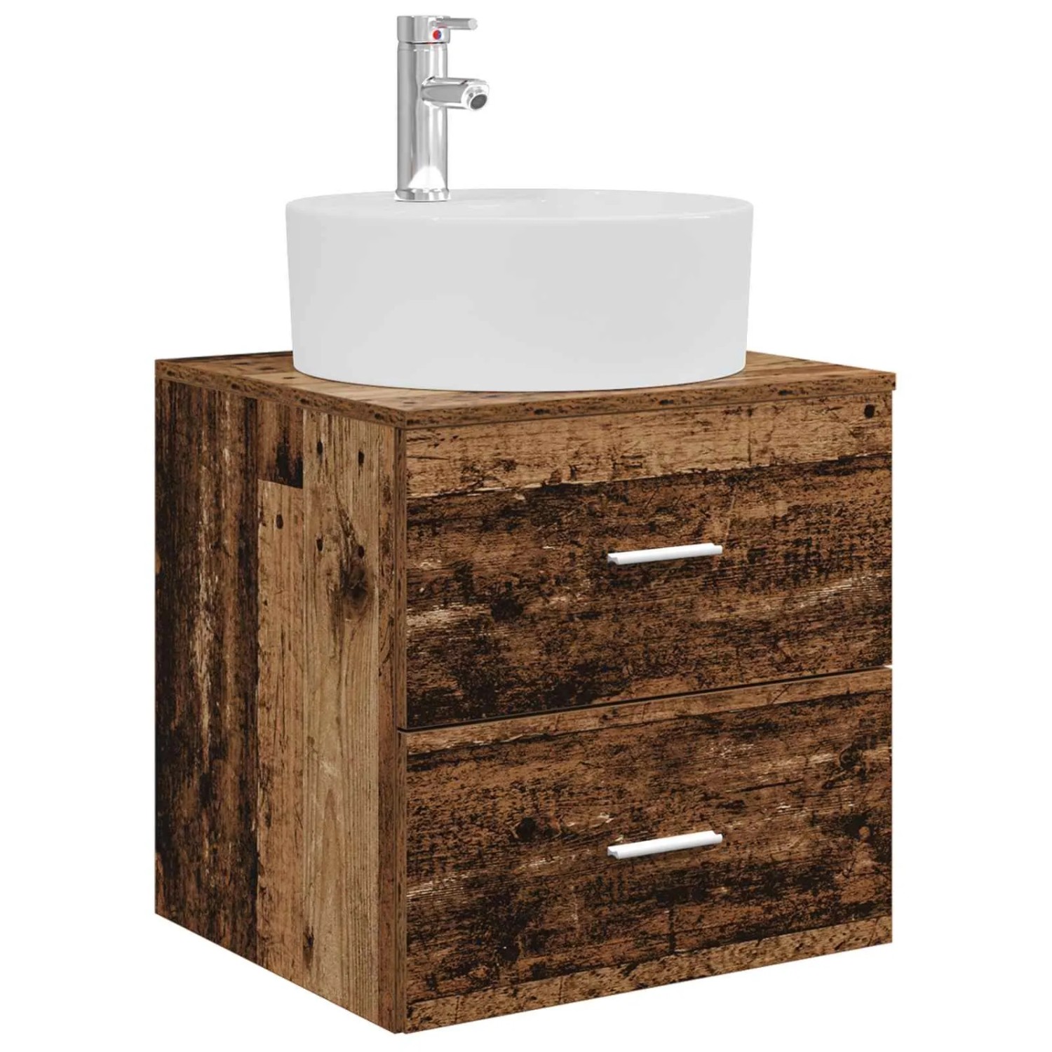 vidaXL Wandmontierte Waschtisch Altholz 49,5 x 44,5 x 65 cm 890300