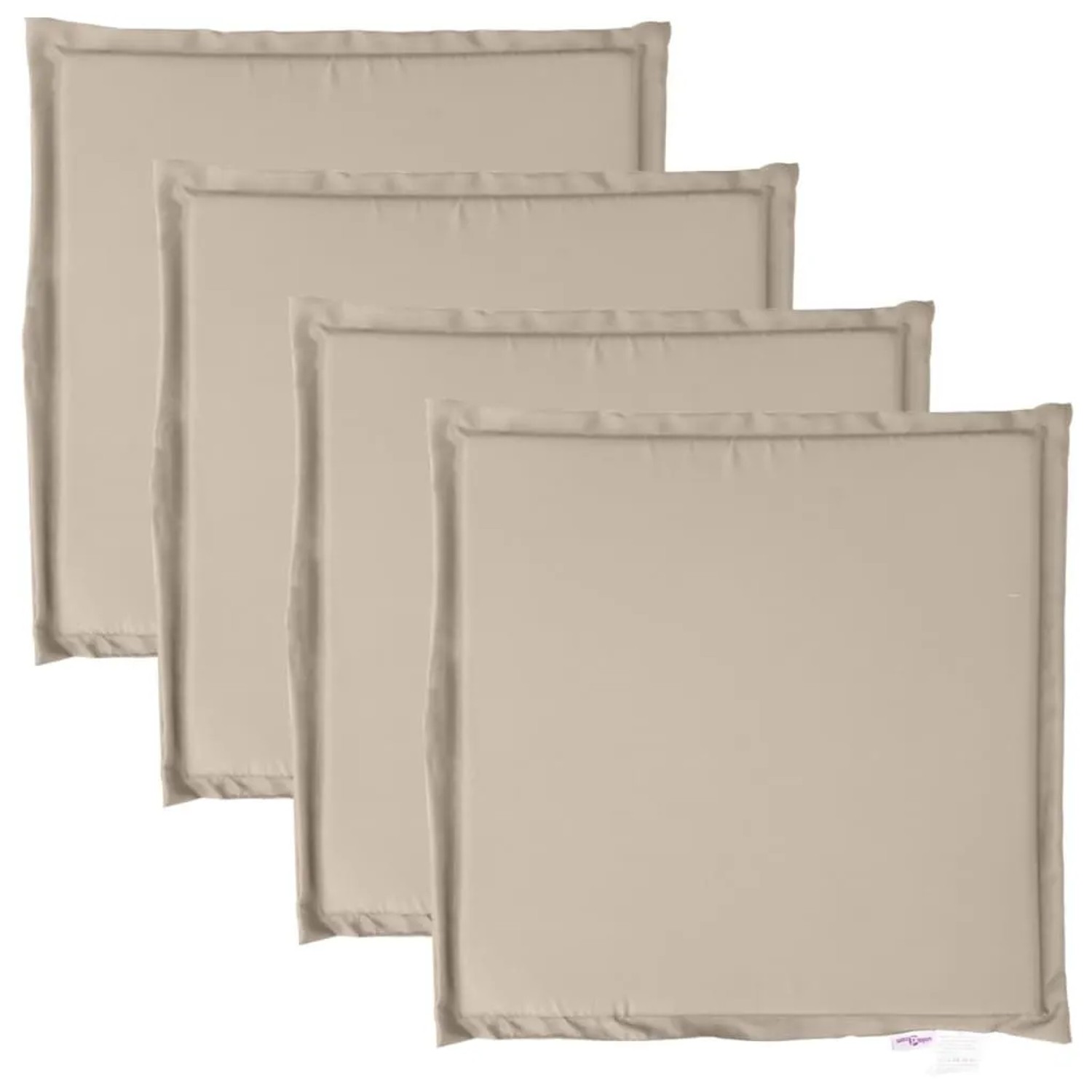 vidaXL Garten-Sitzkissen 4 Stk Taupe 45x45x2 cm Quadratisch 847726 günstig online kaufen