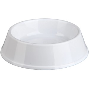Weißer Jollypaw Katzennapf aus Kunststoff, 0,2 l, Durchmesser 12 cm.