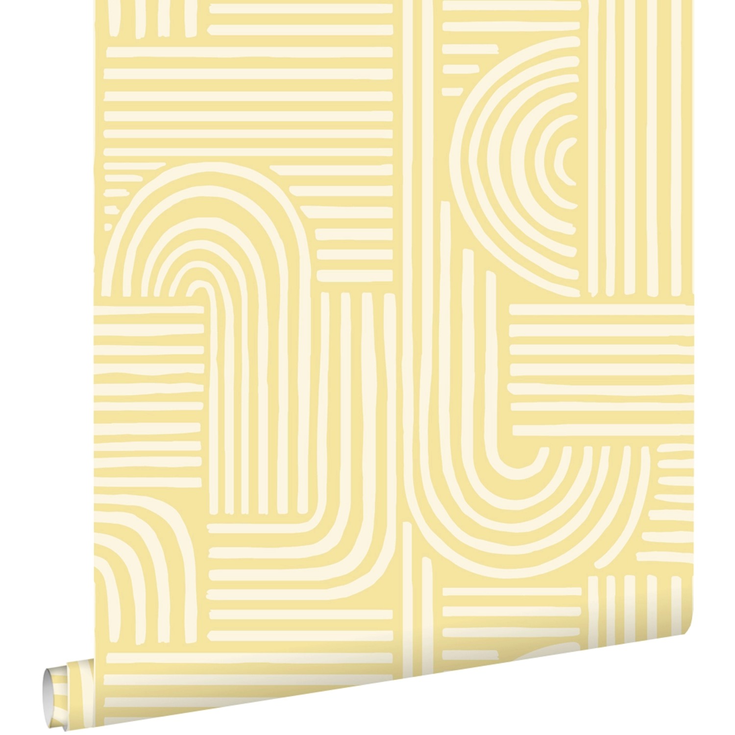 ESTAhome Tapete 3D-Muster Gelb 50 x 900 cm günstig online kaufen