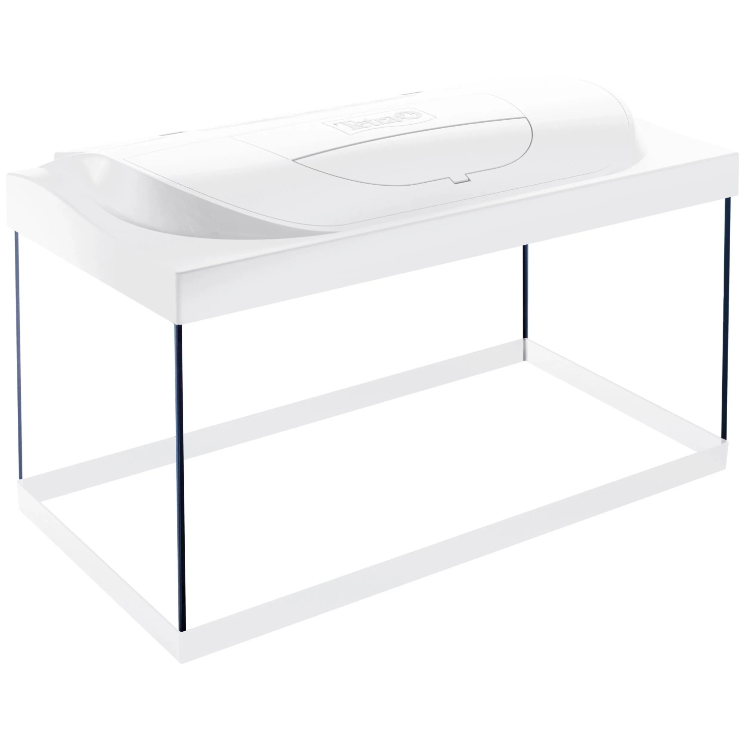 Weißes Tetra Aquarium Kleine Forscher mit LED, 54 l, Komplettset für Einsteiger.