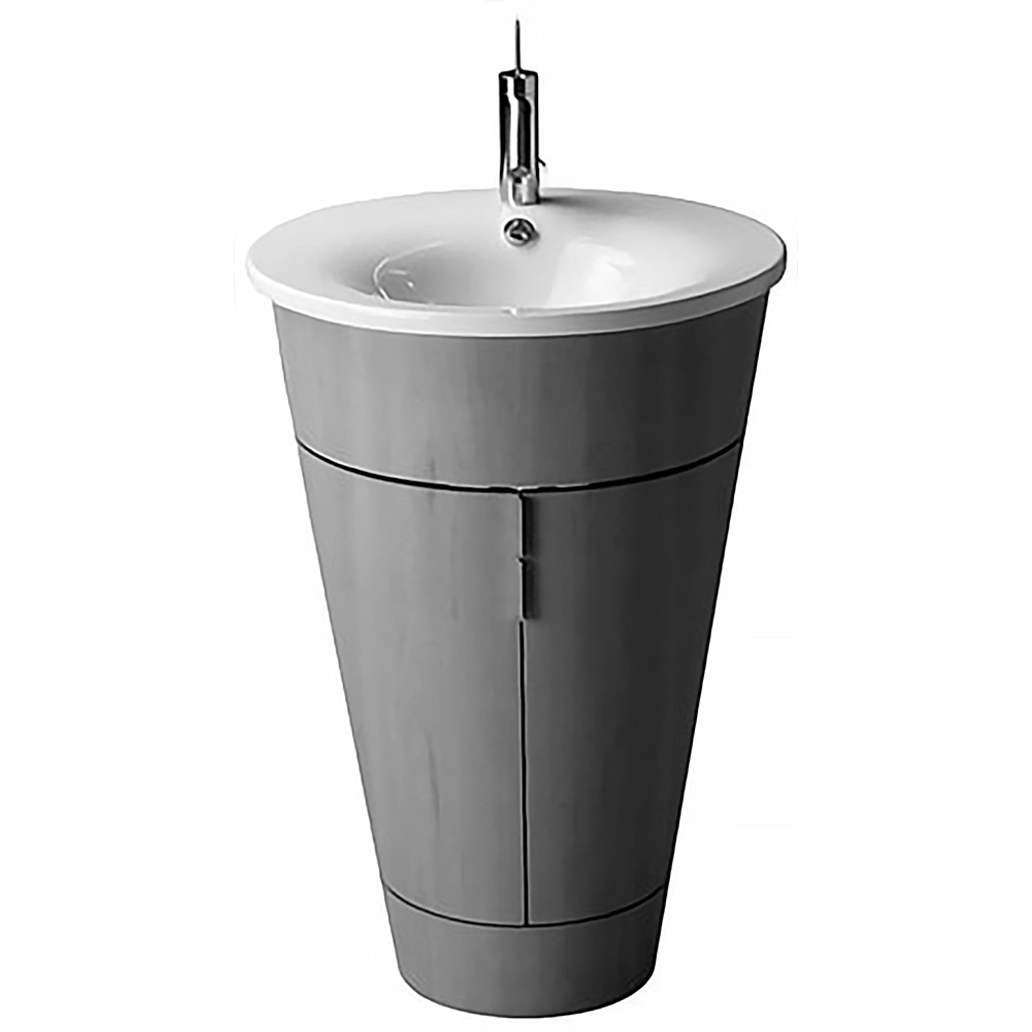 Duravit Möbelwaschbecken Starck 1 58 cm Weiß mit 1 Hahnloch für WTU S19520