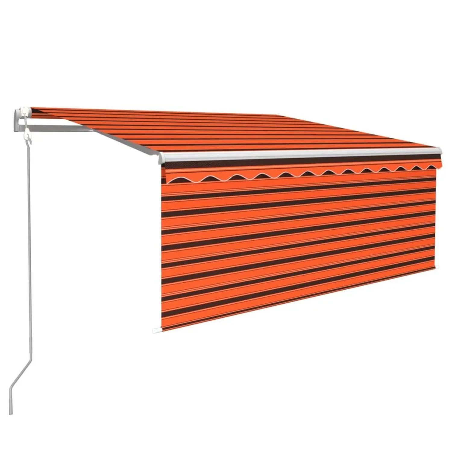 vidaXL Markise Automatisch mit Rollo LED Windsensor 3,5x2,5 m 3069295