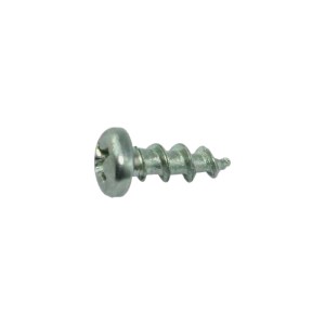 Sfs Spt 6 Beschlagschraube aus silbernem Stahl, 4,3x12 mm, mit Halbrundkopf und PH 2 Kreuzschlitzantrieb.