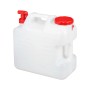 Relaxdays Wasserkanister PE/PP Weiß mit Hahn 20 l