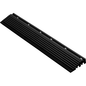 Florco Kunststoff-Seitenteil, schwarz, 4er-Pack für 40x40 cm Klickfliesen.