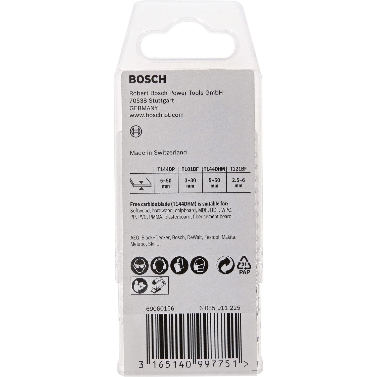 Bosch Stichsägeblatt-Set Wood and Metal, 15-teilig, für Holz und Metall.